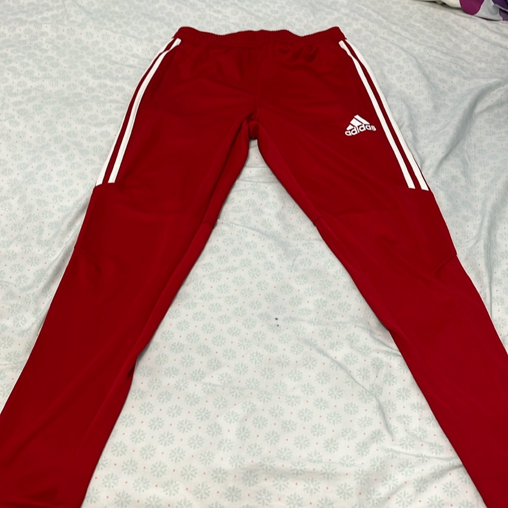 Adidas red Tiro 17 track pant
